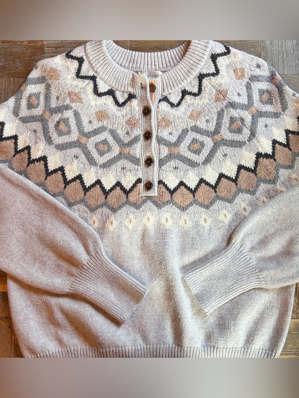 Sundance Fair Isle Cotton Sweater - Picture 4 of 10